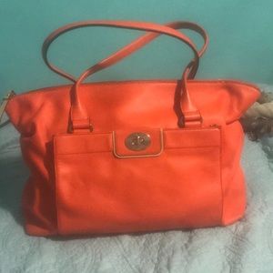Kate spade bright coral purse great for summer